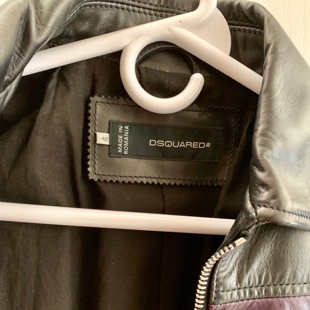 Dsquared2 Leather Jacket Barely Worn - image 4
